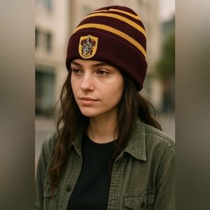 Harry Potter Gryffindor House Cosplay Costume Winter Warmth Beanie Hat